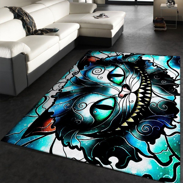 Alice In Wonderland S Cheshire Area Rug Geeky Carpet home decor Bedroom Living Room decor