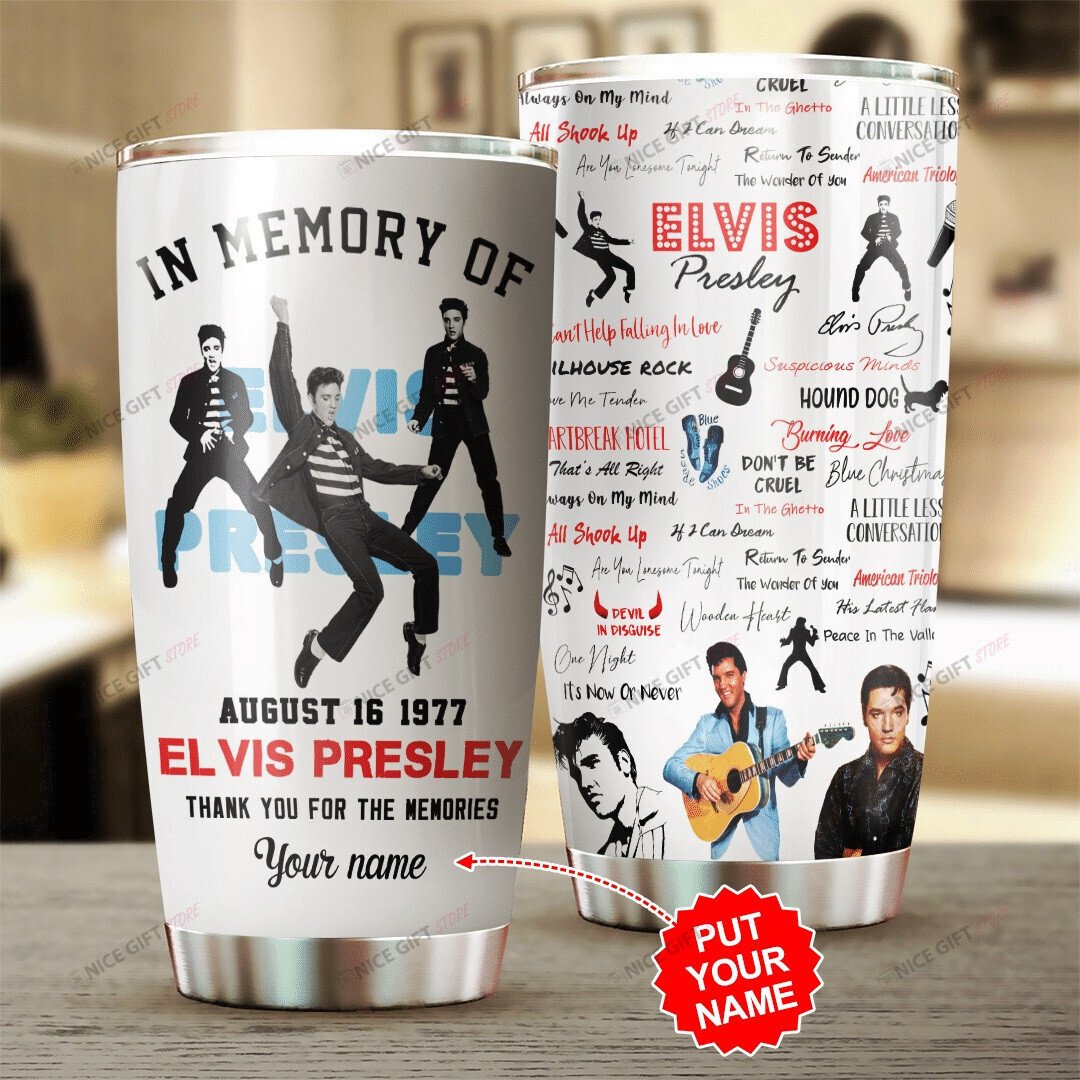 Elvis Presley Custom Name Tumbler Tbl-Y9I0