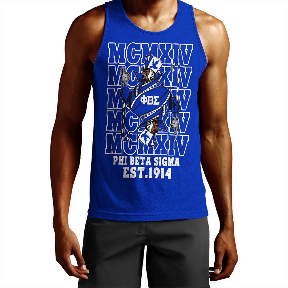 Wonder Print Shop Tank Top – Phi Beta Sigma Mcm Style Tank Top