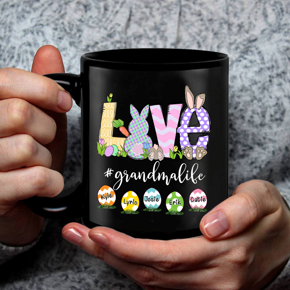 Personalized Love Grandma Easter Art Mug