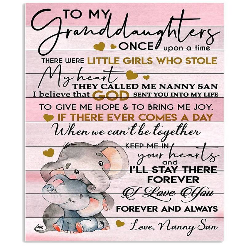 Little Girls Who Stole My Heart Best Gift For Pink And Elephant Lovers Vertical Poster