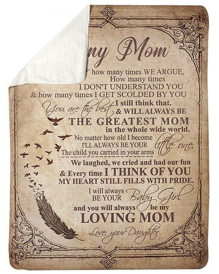 [Personalized Name] You’Ll Always Be The Greatest Mom  –  Gift For Mommy, Home Decor, Gift For Family  – Fleece Blanket