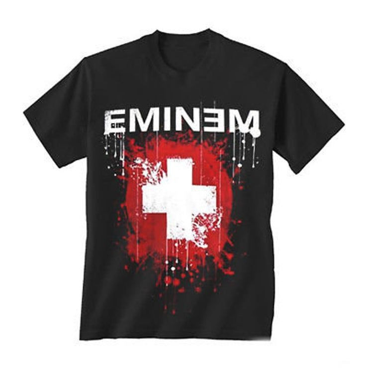 Eminem Splattered Black Shirt