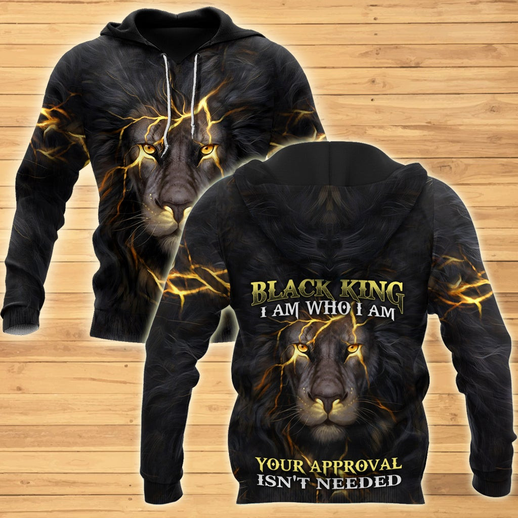 Black King-I Am Who I Am Christian Cross 3D All Over Printed Shirts For Men And Women Pi11062002