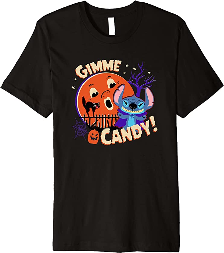 Stitch Gimme Candy Spooky Halloween Premium T-Shirt