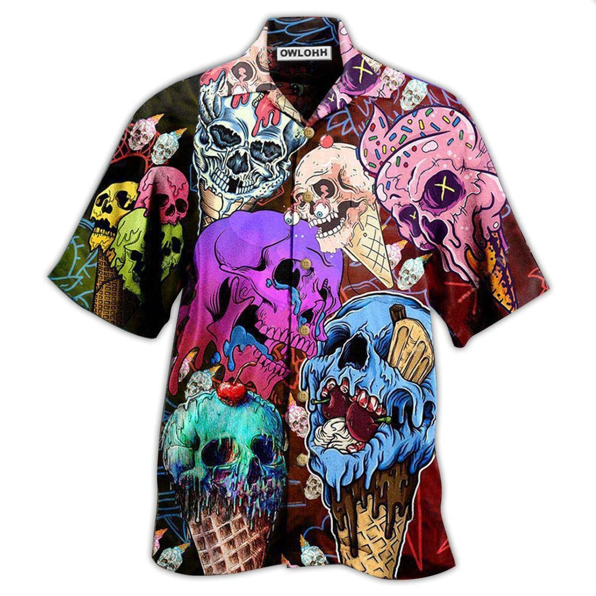 Skull And Ice Cream Hawaii Shirt Ha71186