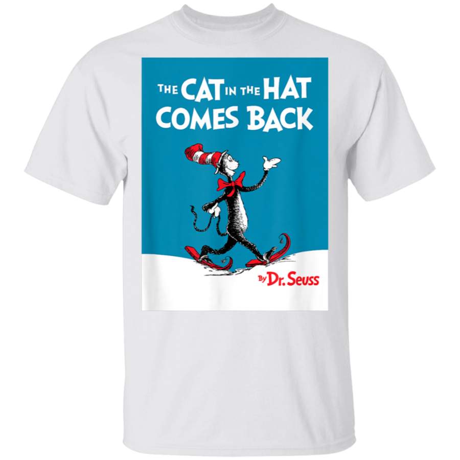 Dr Seuss The Cat in the Hat Comes Back Book Cover Tshirt