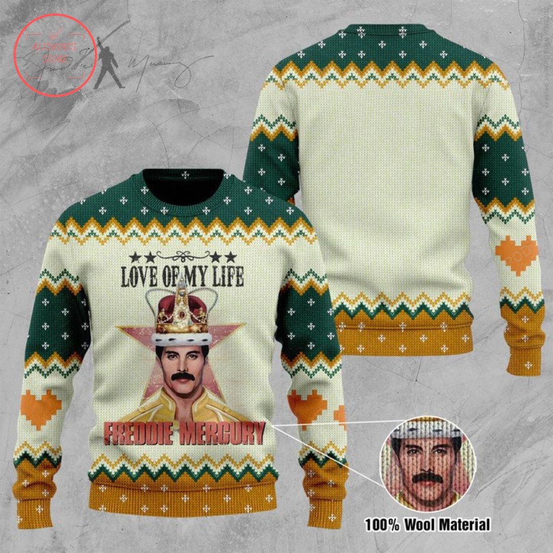 Love Of My Life Freddie Mercury Ugly Sweater