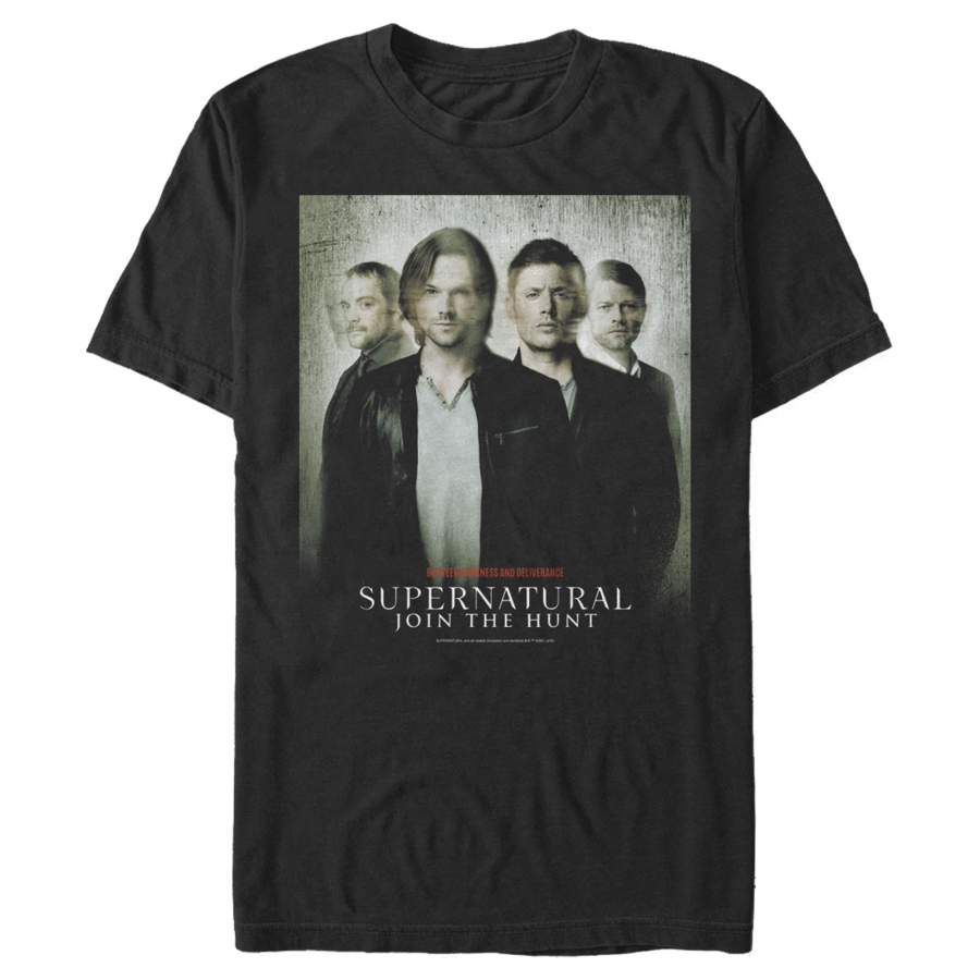 Supernatural Men’s Character Line Up  T Shirt