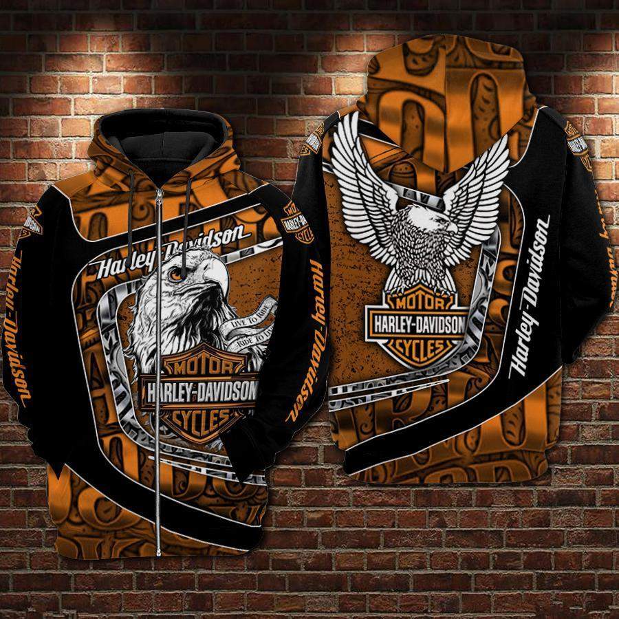 Harley Davidson Hoodie 3D Style2632 All Over Printed