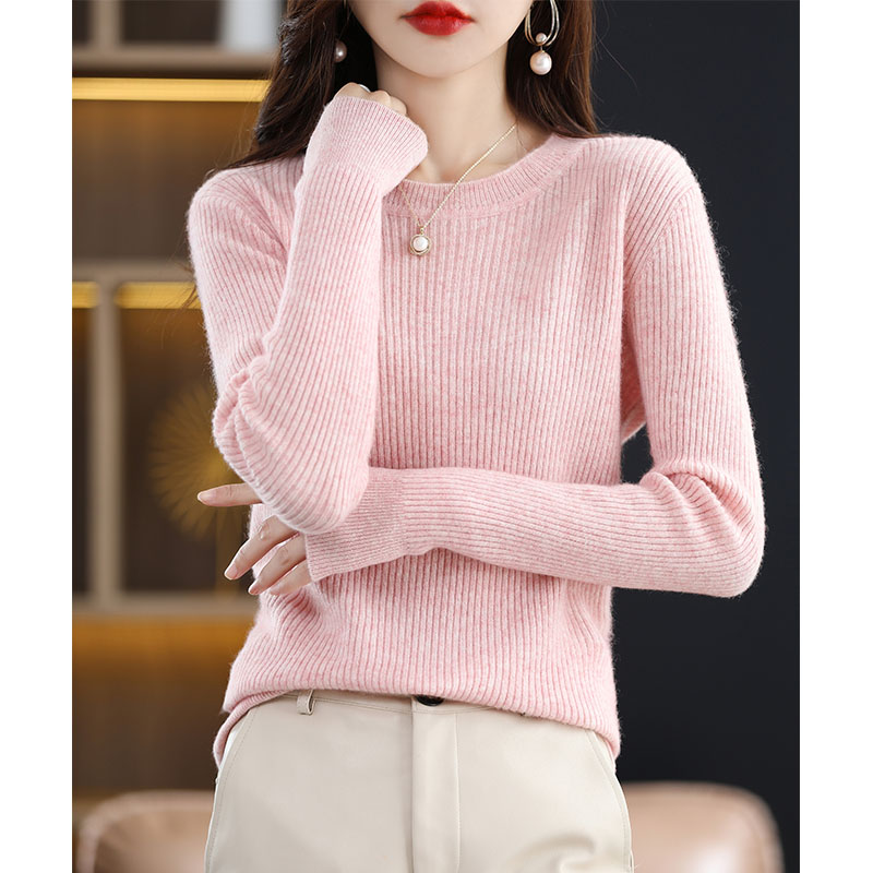 Cashmere Sweater Women 100% Merino Wool Knitted Sweaters O-Neck Long Sleeve Tops 2022 Autumn Warm Pullover Fashion Winter Jumper alx