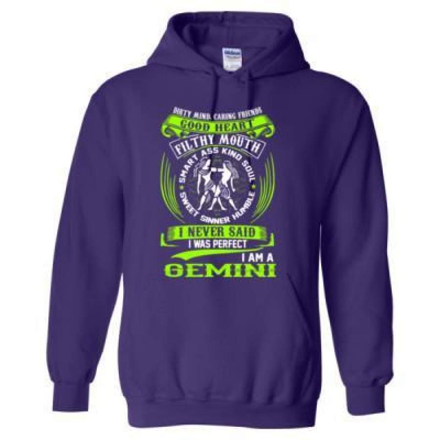 AGR Dirty Mind Caring Friend Filthy Mouth Im Gemini – Heavy Blend™ Hooded Sweatshirt