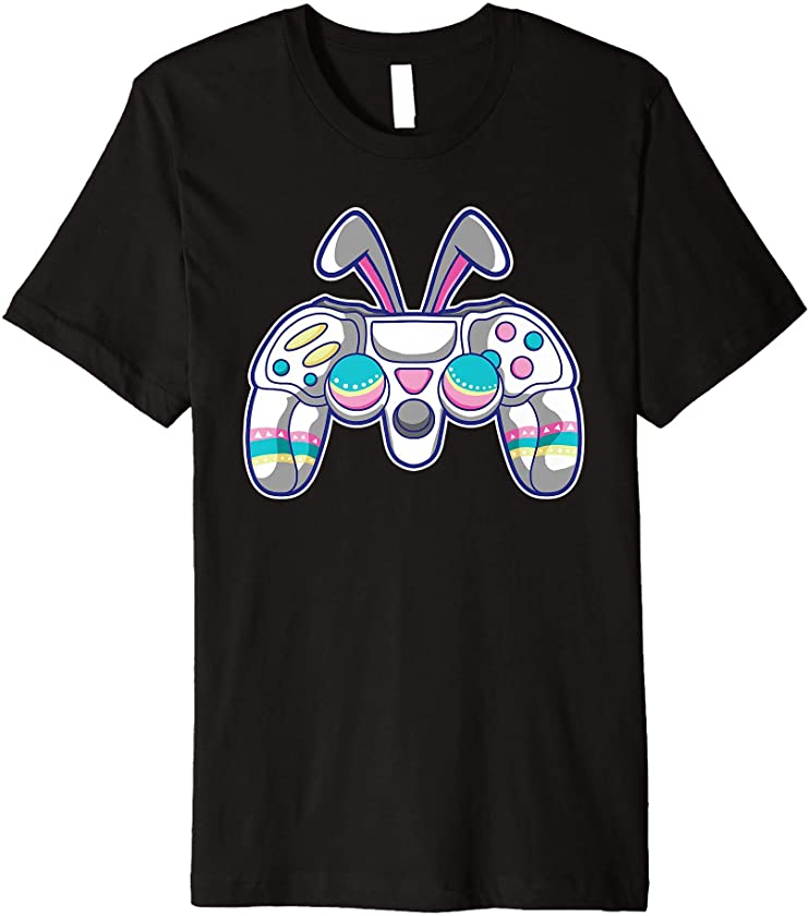 Video Game Easter Gamer Controller Bunny Ears Premium T-Shirt