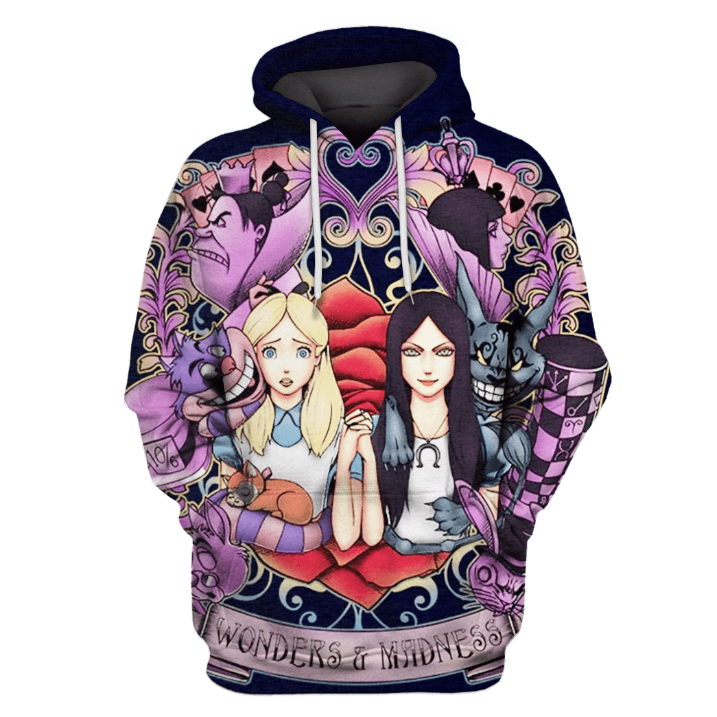 Wonders And Madness Alice In The Wonder Lands T-Shirts – Zip Hoodies Apparel