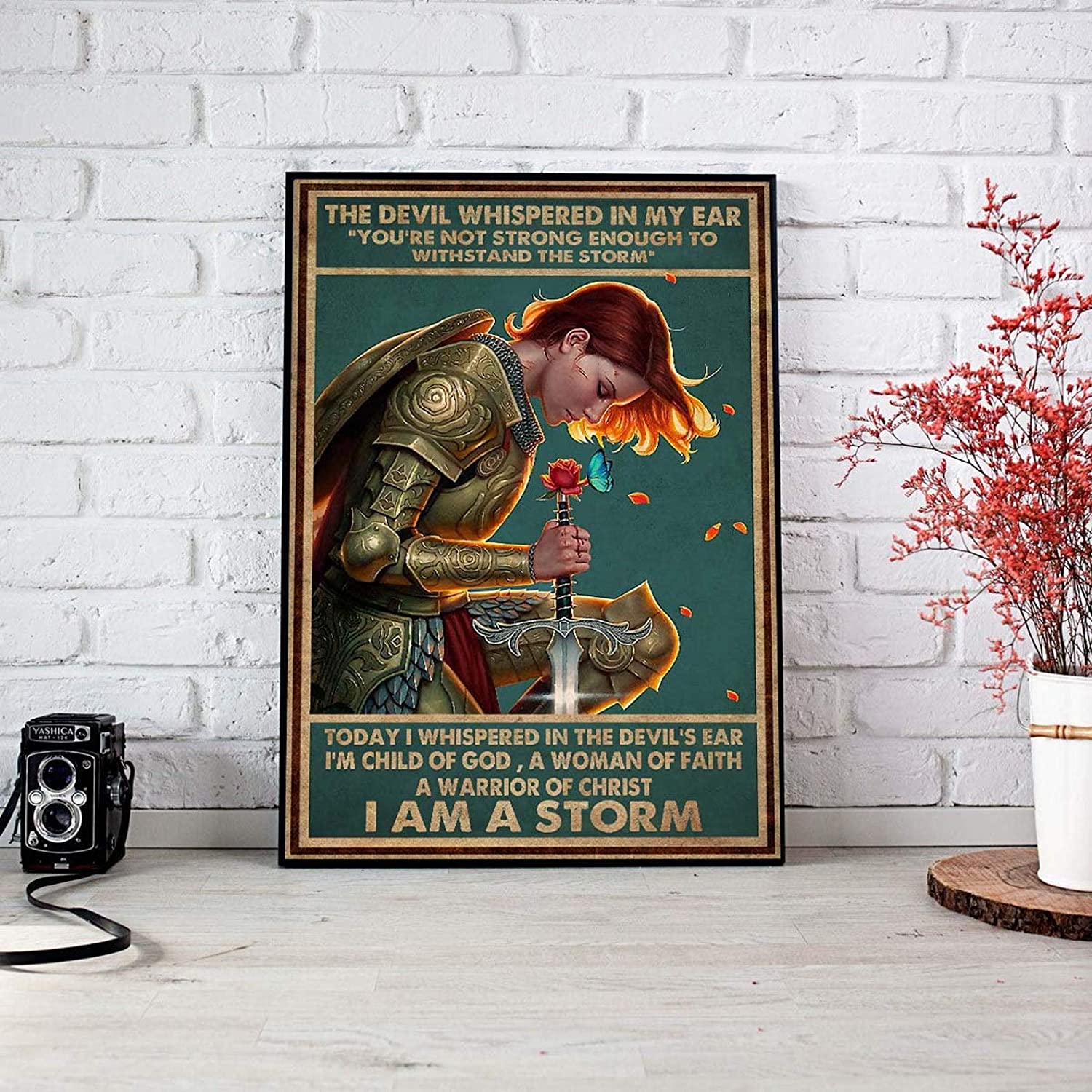 Posters Vintage Aesthetic They Whispered To Her You Cannot Withstand The Storm I Am The Storm 0245