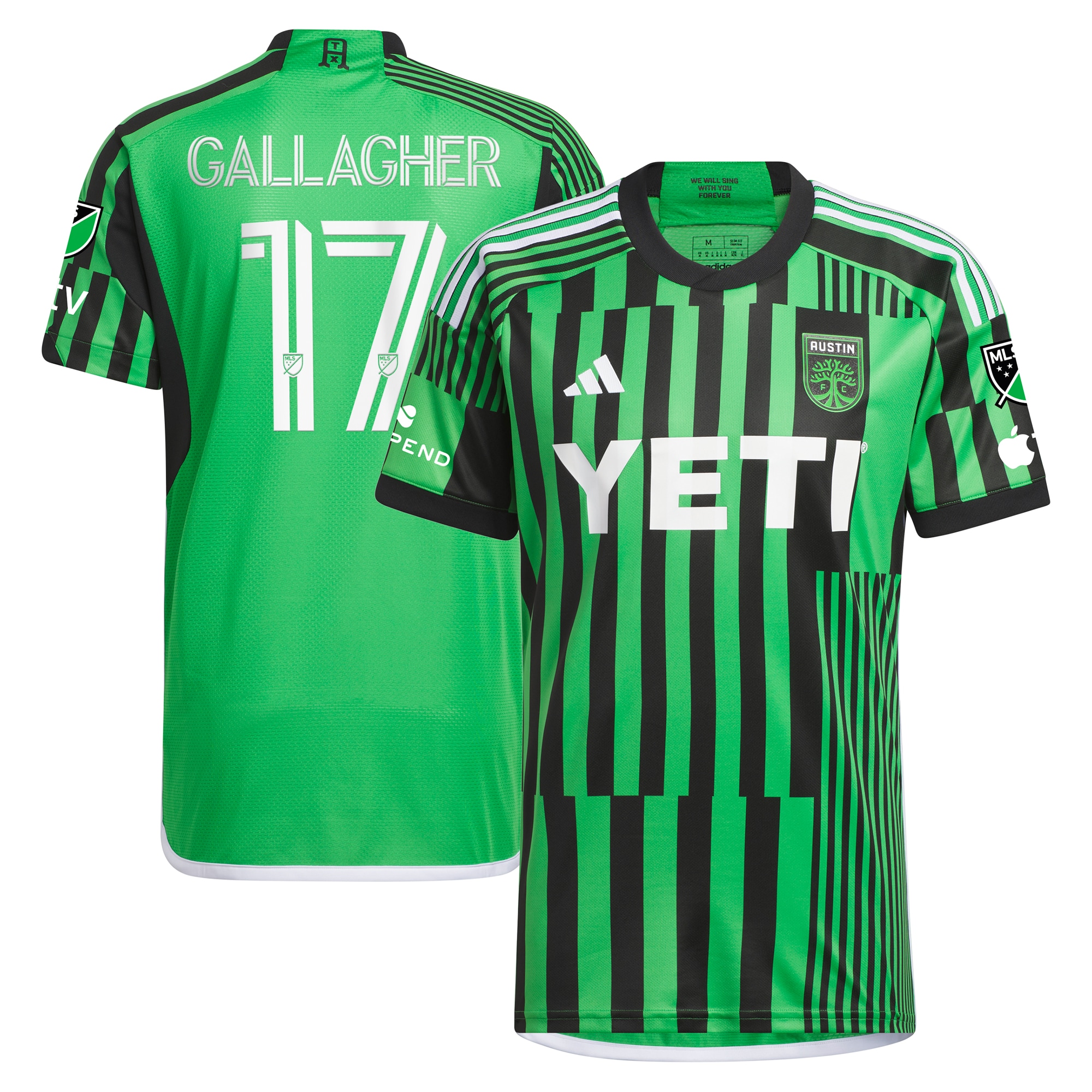 Jon Gallagher Austin FC 2024 Las Voces Kit Authentic Player Jersey  Green