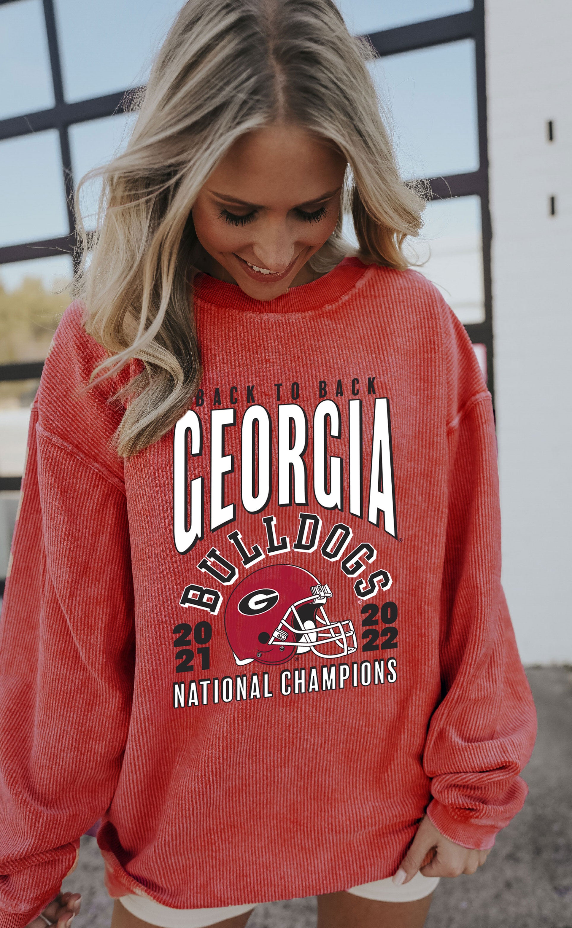 Charlie Southern: National Champs Corded Sweatshirt – Georgia