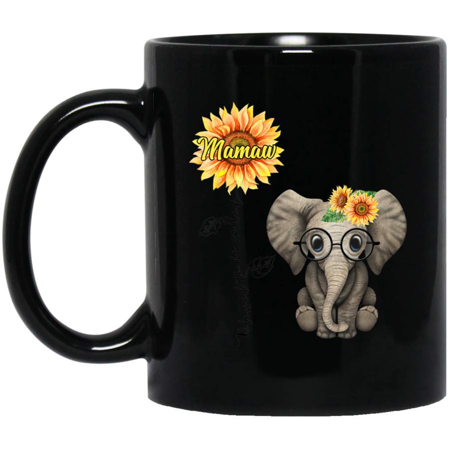 Blessed To Be Called Mamaw Hippie Elephant Mother’s Day Coffee Mug