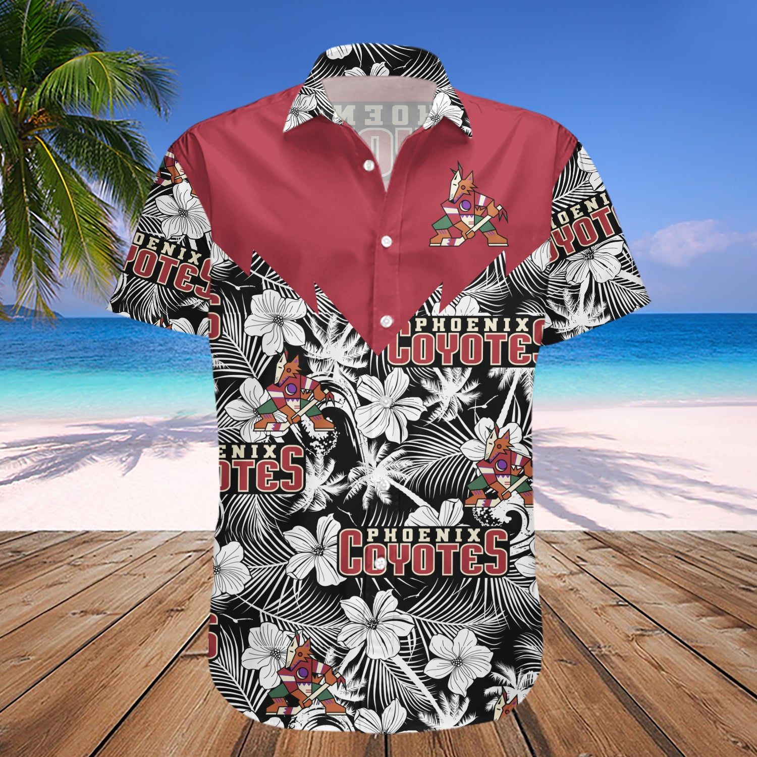 Arizona Coyotes Hawaii Shirt Tropical Seamless- Nhl