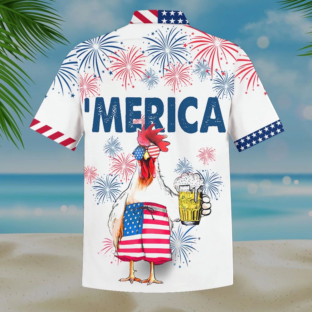 Beer Hawaiian Shirt American Flag Beer Cups Merica Freedom And Beer That’S Why I’M Here Black Hawaii Aloha Shirt