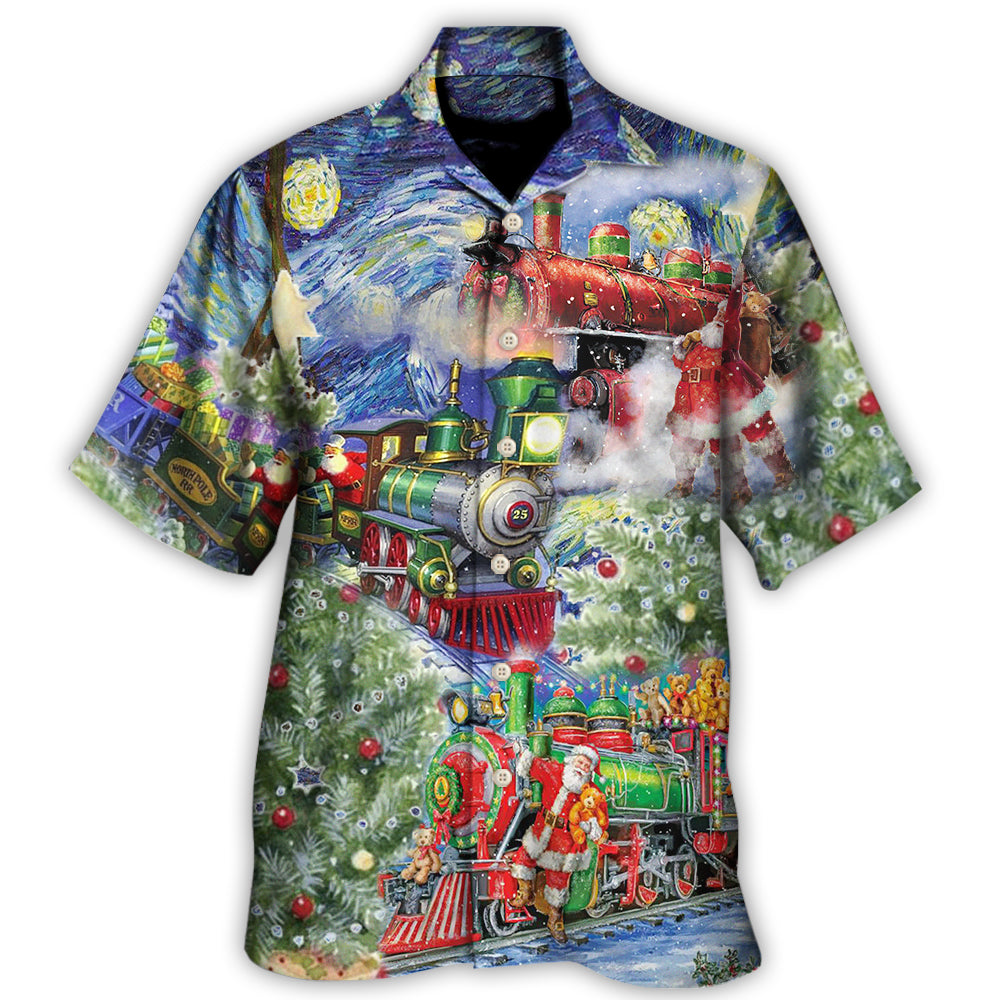 Christmas The Gift Train Arrives At Wharf Hawaii Shirt Ha70332