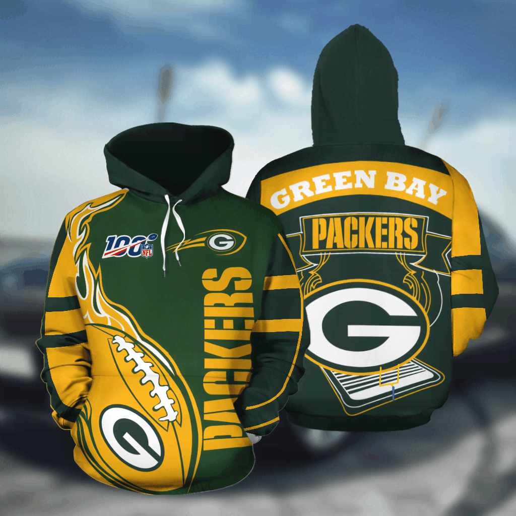 Green Bay Packers Hoodie 3D Zipper Hoodie For Men For Women All Over Printed Hoodie 3D Zipper Hoodie V4565