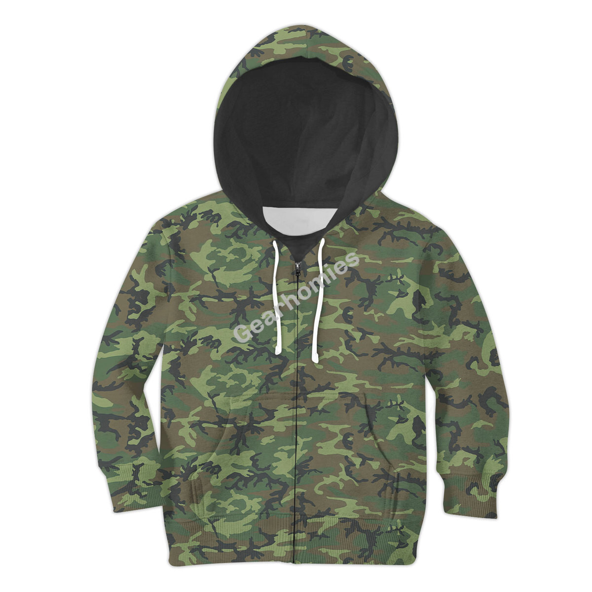 American Erdl Lowland Camo Kid Zip Hoodie