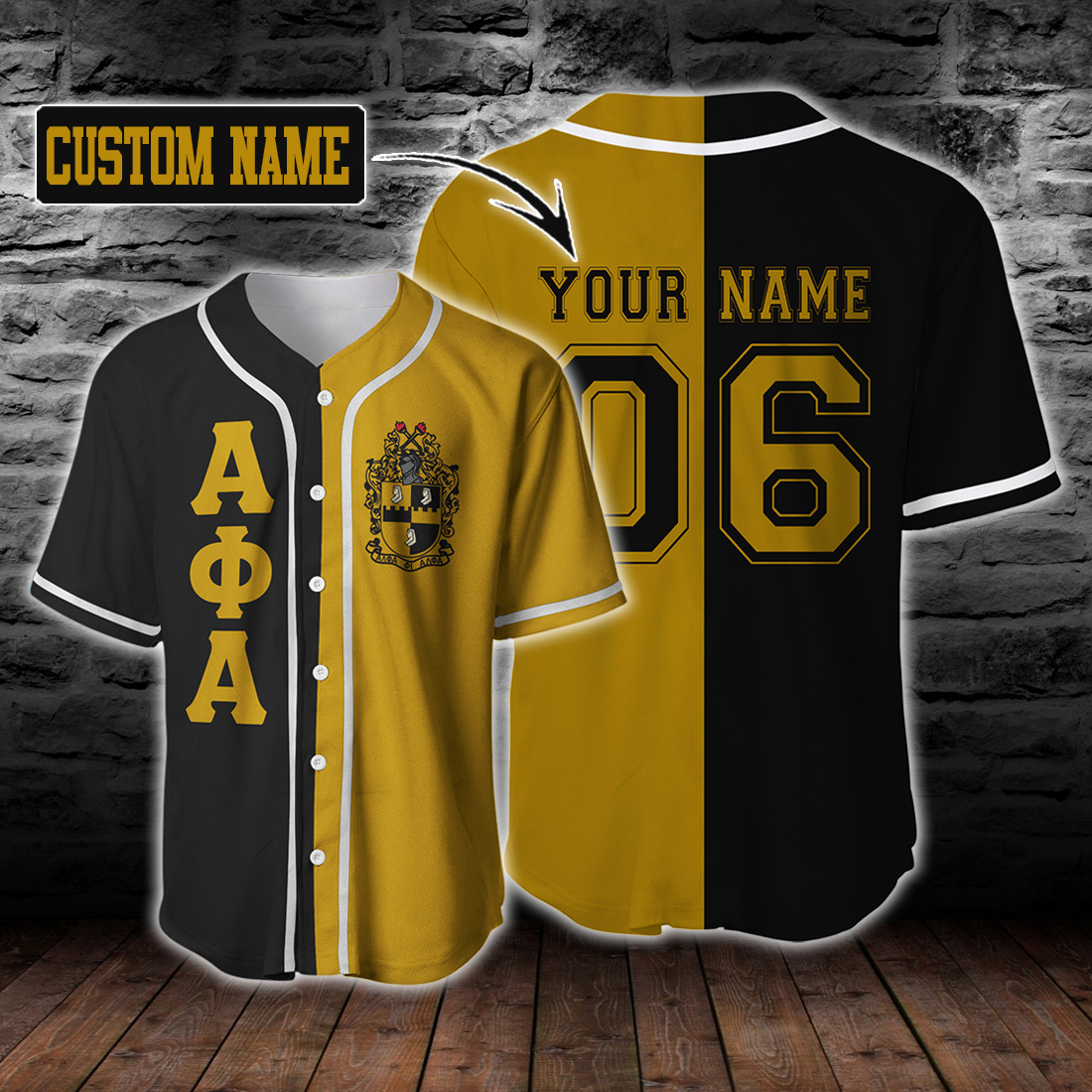 Alpha Phi Alpha Baseball Jersey Shirt