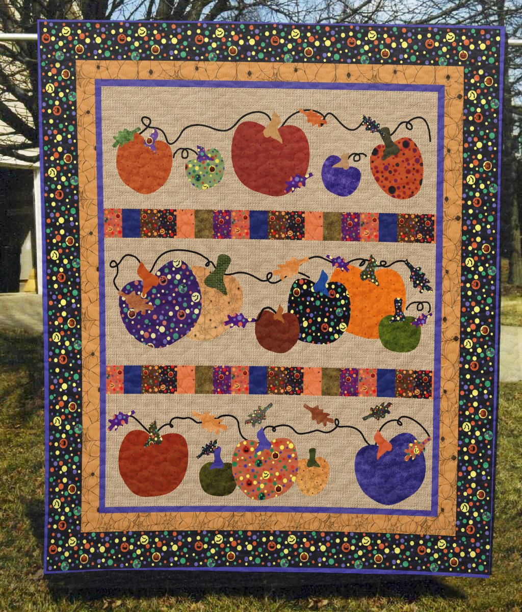 Pumpkins Halloween Quilt Blanket