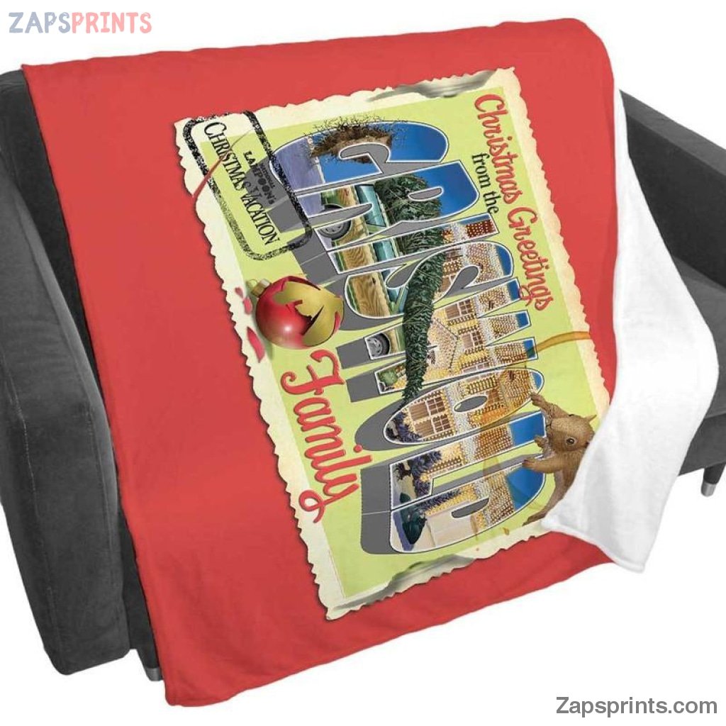 National Lampoons Christmas Vacation Postcard Blanket