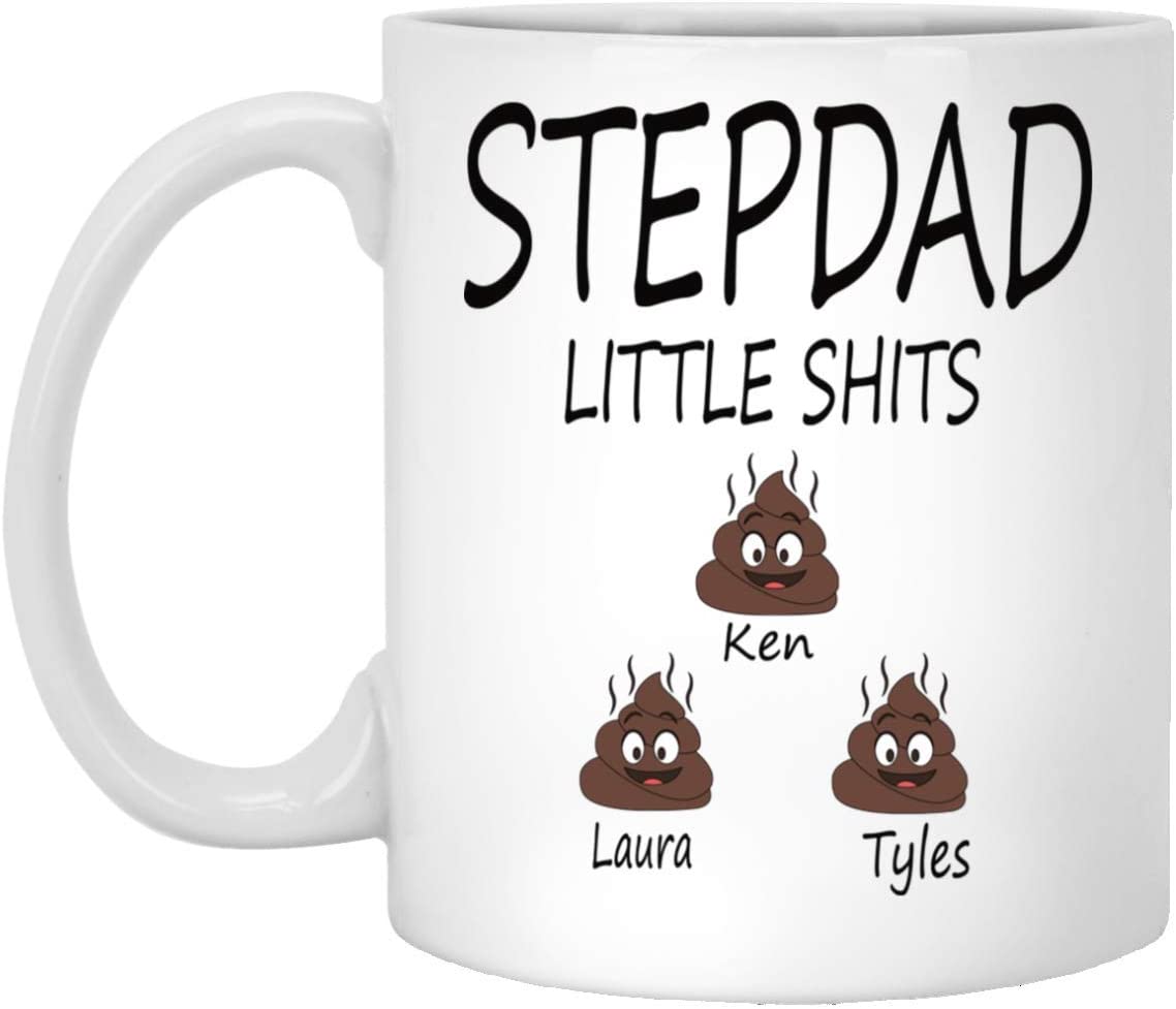 Funny Father’S Day Mug – Personalized Fathers Day Gift – Funny Stepdad Mug – Gift For Stepdad – Personalized Coffee Mug – Mugs For Men – Funny Coasters 11Oz