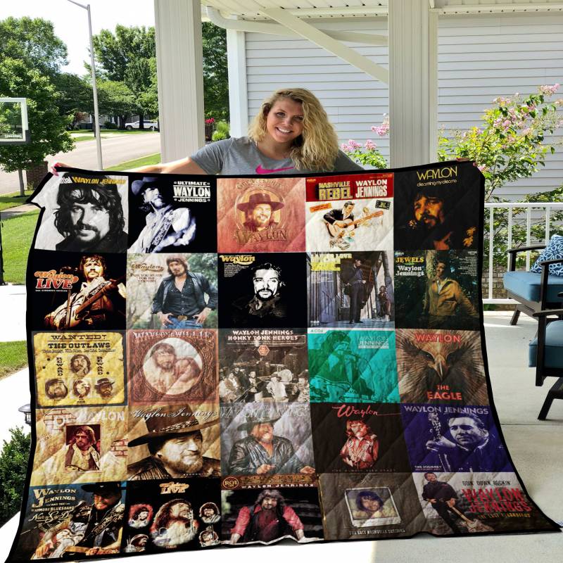 Waylon Jennings Quilt Blanket 0805