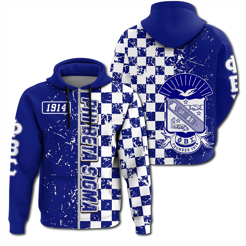 Fraternity Hoodie – Phi Beta Sigma Caro Style Zip Hoodie