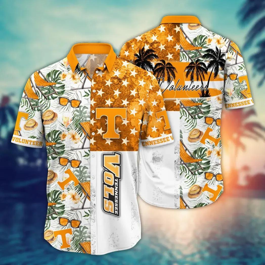 Tennessee Volunteers Ncaa Flower Aloha Hawaiian Shirt 12, Ncaa Hawaiian Shirt