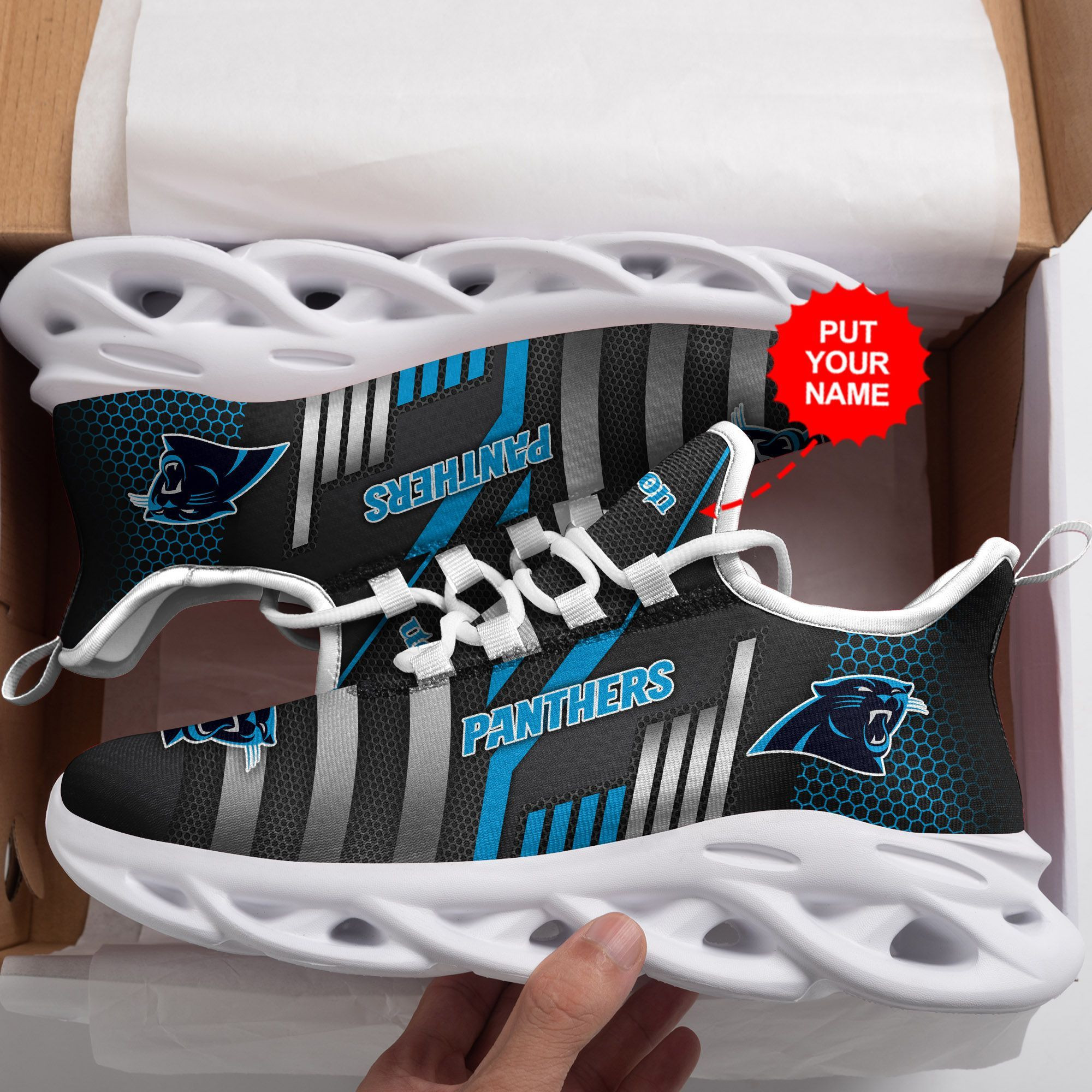 Carolina Panthers Custom Personalized Max Soul Sneakers Running Sports Shoes For Men Women