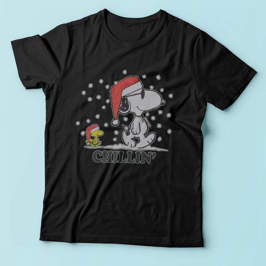 Peanuts Snoopy Christmas Chillin Men'S T Shirt - Micalshop