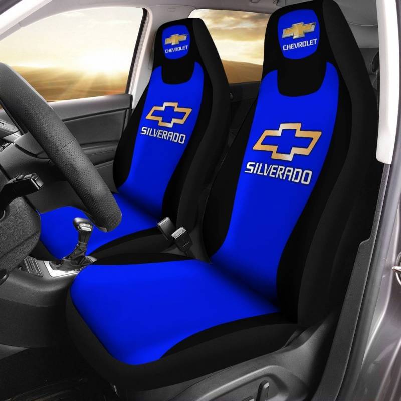 Chevrolet Silverado- LPH Car Seat Cover (Set of 2) Ver1 (Blue)