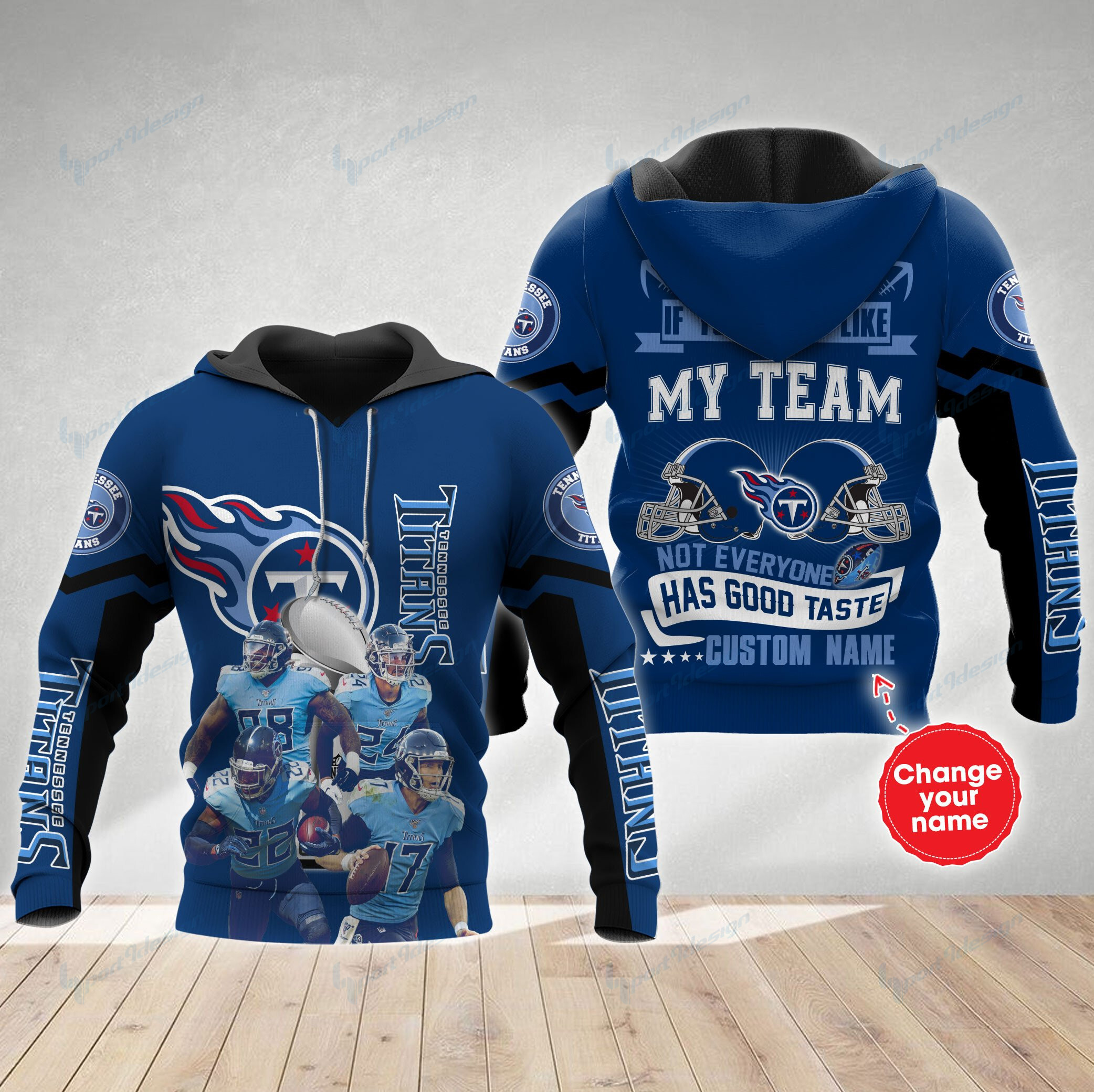 Tennessee Titans Personalized All Over Printed 633