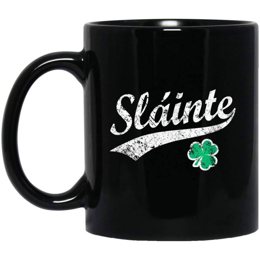 Vintage Team Slainte Irish  St Patricks Day Mug