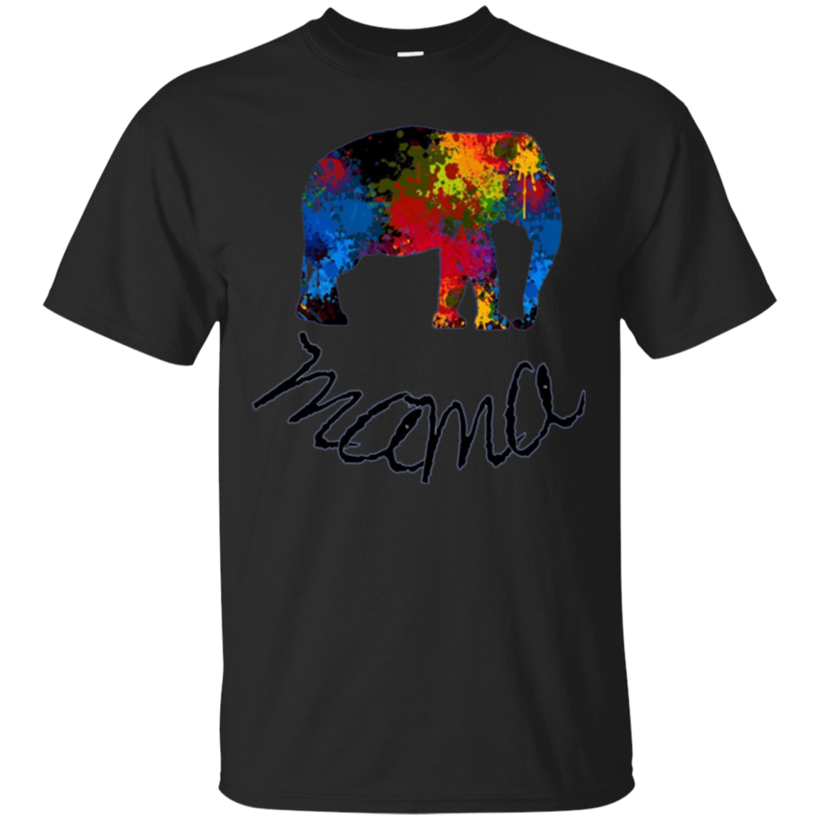 Mother’S Day Shirt Mama Cute Rainbow Elephant Gift