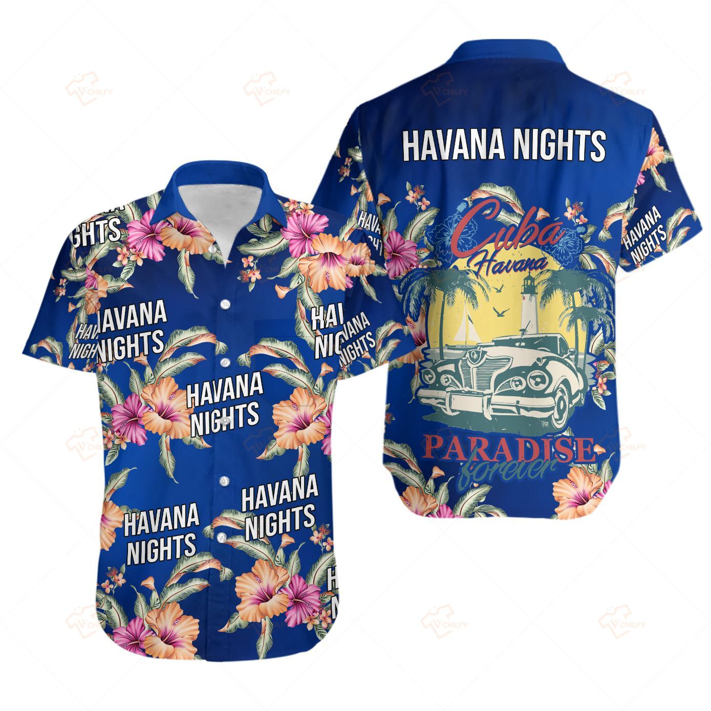 Cuba Havana Hawaii Shirt, Havana Nights Hawaii Shirt, Latin Hawaii Shirt, Hawaiian Shirt, Summer Shirt