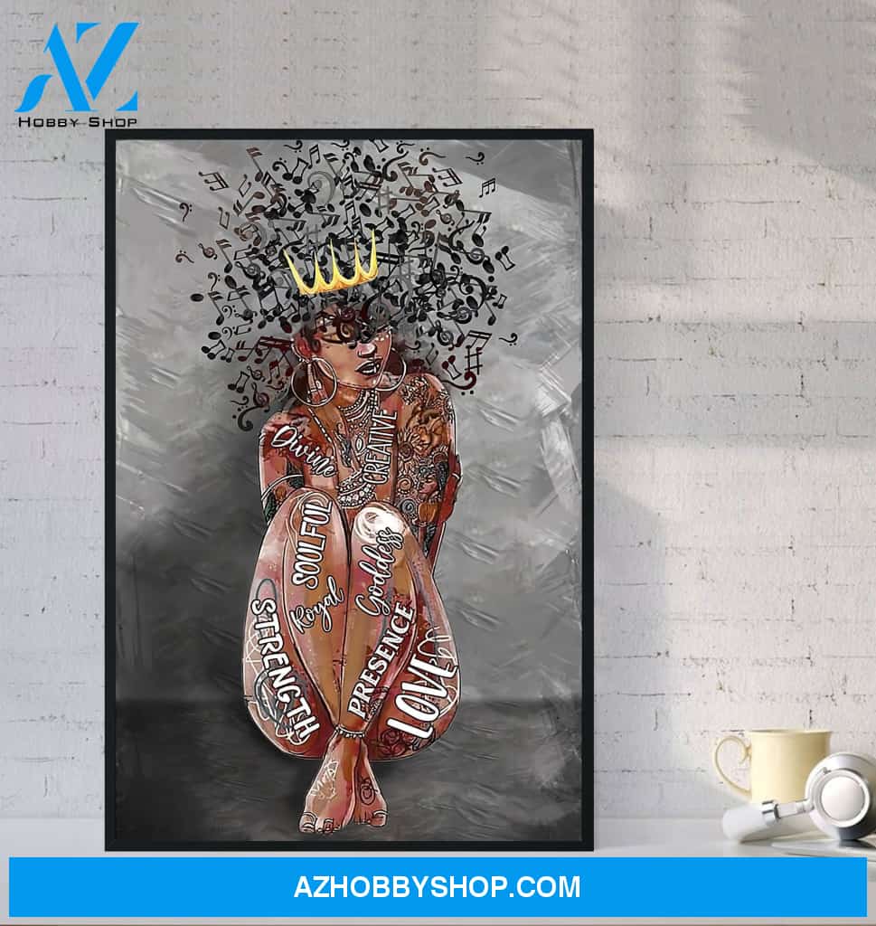 Black Girl Magic Black Queen Black Woman Black Poste Poster Canvas