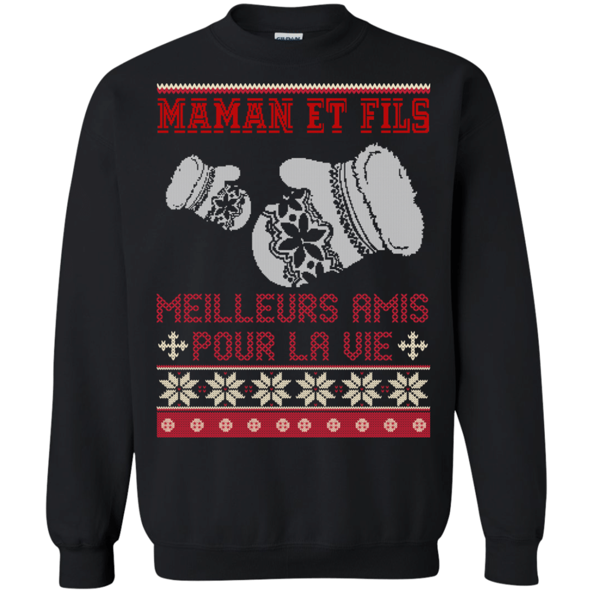 Ugly Christmas Sweaters Maman Et Fils Meilleurs Amis Pour La Vie S S Shirt