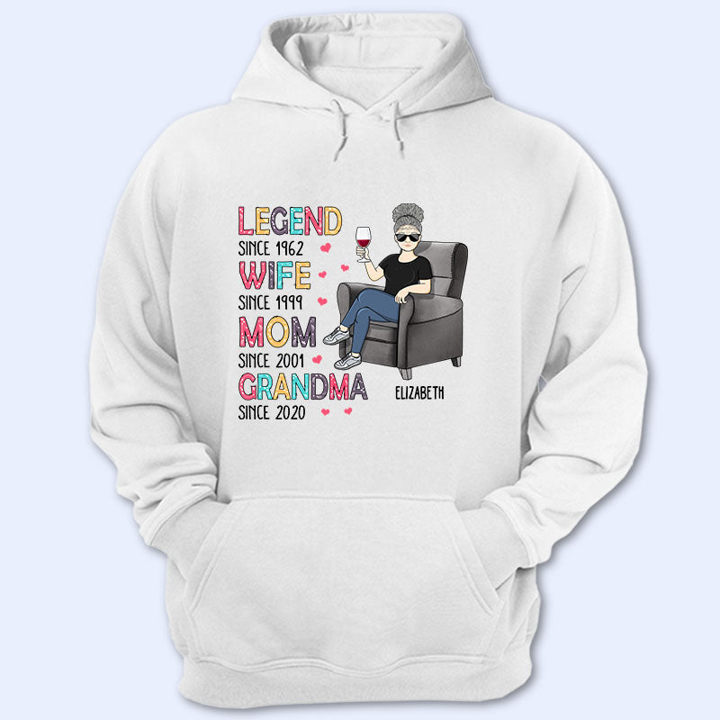 Legend Wife Mom Grandma – Gift For Mother – Personalized Custom T Shirt