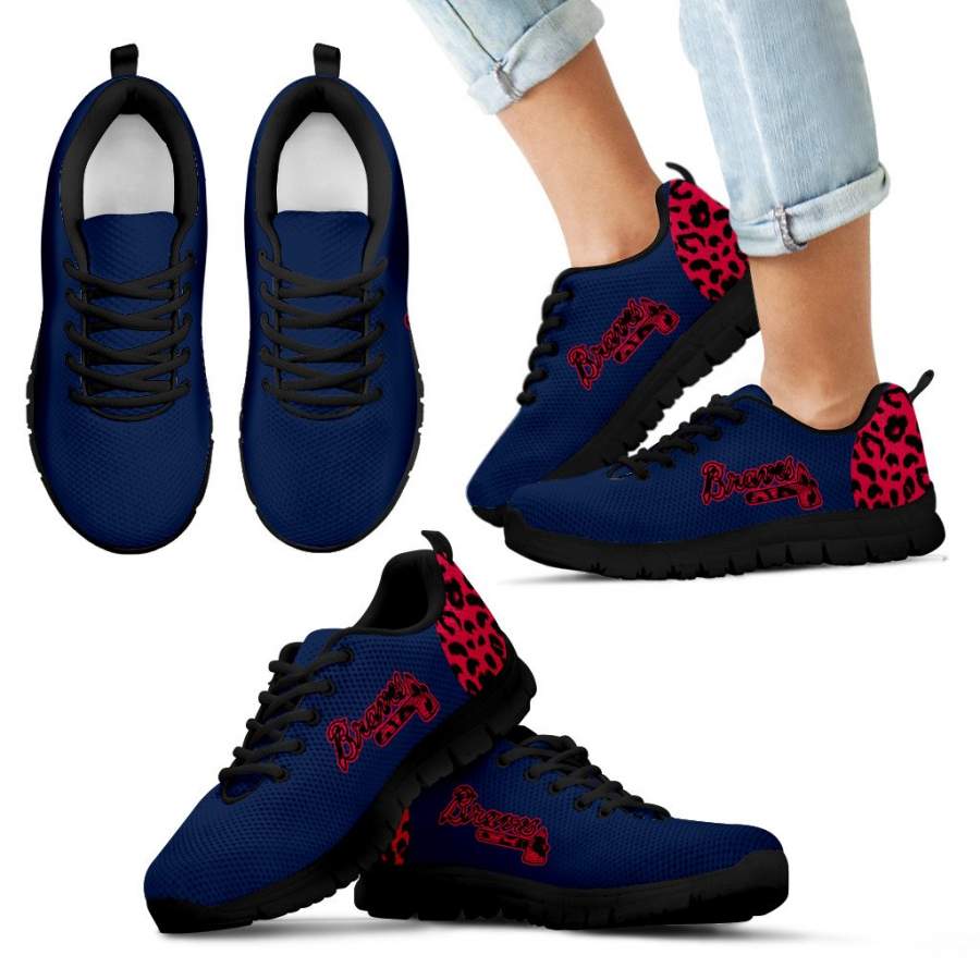 Cheetah Pattern Fabulous Atlanta Braves Sneakers