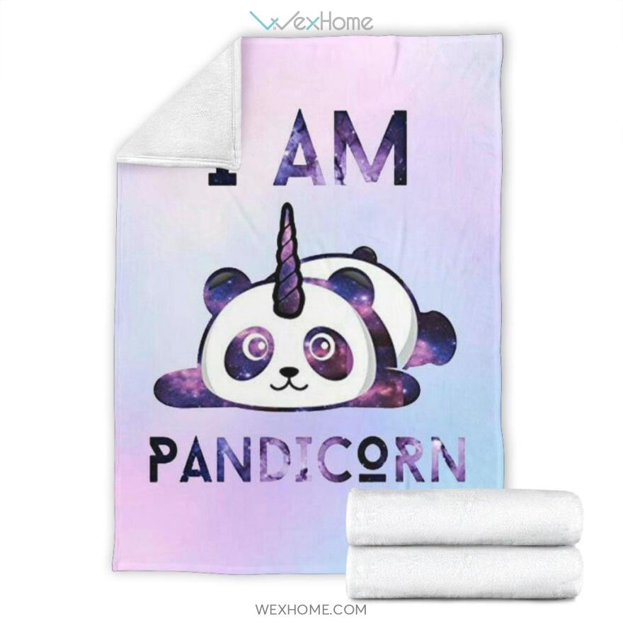 I Am A Pandicorn Panda Unicorn Mixture Premium Blanket