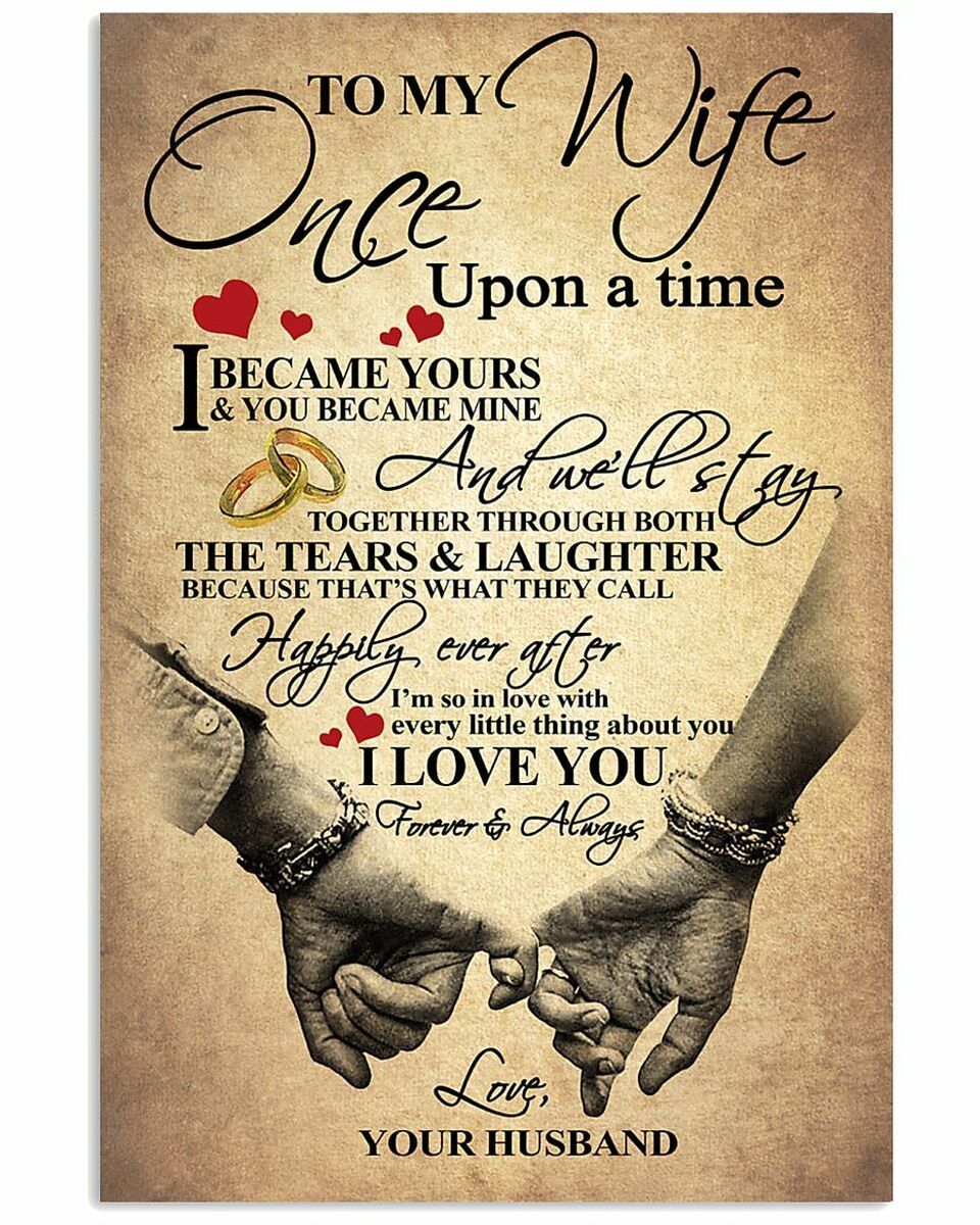 To Wife Once Upon A Time I Became You Hands Vertical Poster – MrDad Store