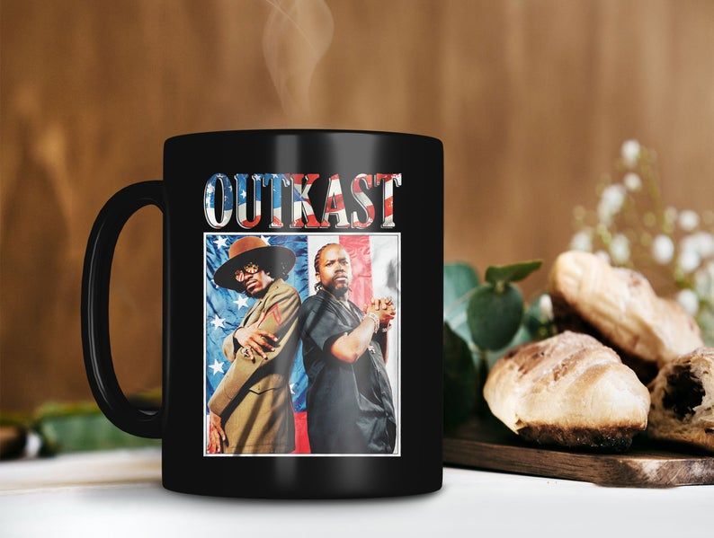 Black Mug OutKast Hip Hop Duo Mug Atlanta André 3000 Benjamin Mug Antwan Big Boi Patton Mug Rap Retro Vintage Premium Sublime Ceramic Coffee Mug H99