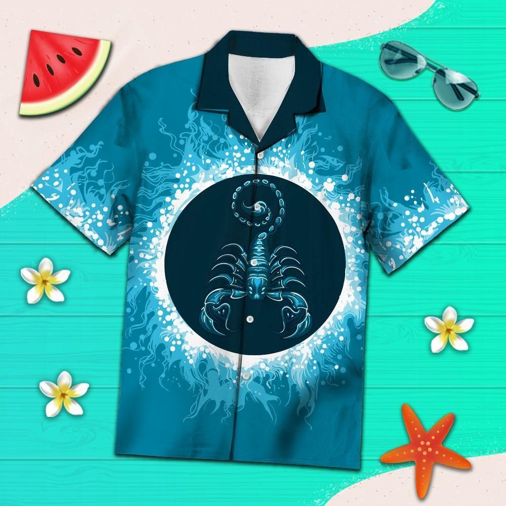 Aloha Shirt Scorpio Water Circle Ty2007  Hawaiian Shirt