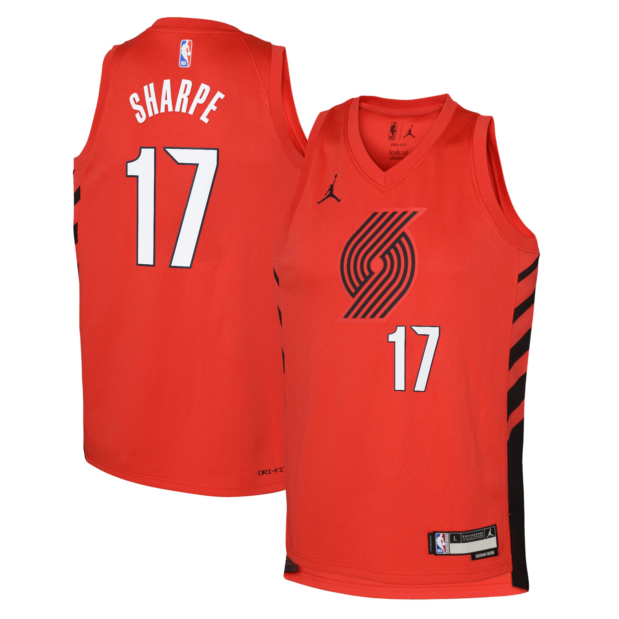 Portland Trail Blazers Jordan Statement Edition Swingman Jersey 22 – Red – Shaedon Sharpe – Youth